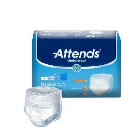 Attends Healthcare Products Attends Adult Absorbent Underwear Pull On Medium Disposable Moderate Absorbency – AP0720