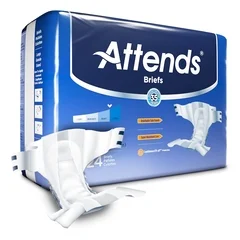 Attends Incontinent Brief Attends Tab Closure Large Disposable Moderate Absorbency, 72 EA/CS