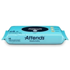 Attends Pre-Moistened Washcloths – 8.7 x 12.6 - Image 2