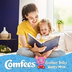 Attends Unisex Baby Diaper Comfees Size 4 Disposable Moderate Absorbency, 124 EA/CS - Image 2