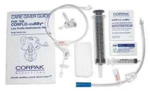 Avanos Medical Sales LLC Corflo-cuBBy Low Profile Gastrostomy Device Kit CORFLO-cuBBy 20 Fr. 4.0 cm Silicone Sterile – 35-2040