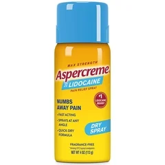 Aventis Pharmaceuticals Topical Pain Relief Aspercreme® Max 4% Strength Lidocaine Spray 4 oz.