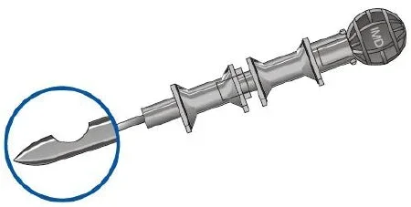 Avid Medical Gertie Marx Spinal Needle with Introducer 25 Gauge 3-1/2 Inch Pencil Point , Magnifying Hub Type – GM2590-I