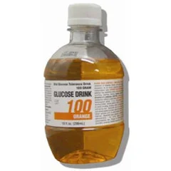 Azer Scientific Glucose Tolerance Beverage Glucose Drink 10 oz. per Bottle Orange Flavor 100 Gram, 24/CS