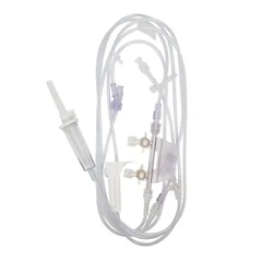 B. Braun Anesthesia IV Administration Set Caresite 15 Drops / mL Drip Rate 120 Inch Tubing 2 Ports, 50/CS