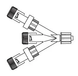 B. Braun EXT SET, TRI CONN 2SFSITE (50/CS) – 472026