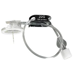 B. Braun Huber Needle Infusion Set Surecan Safety II 20 Gauge 0.8 Inch 7-1/2 Inch Tubing Without Port, 100/CS