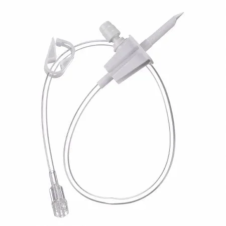 B. Braun OnGuard Tevaadaptor Connecting Set 19 Inch L, Non Vented Bag Spike, On / Off Clamp, Male Luer Lock Connector – 412112