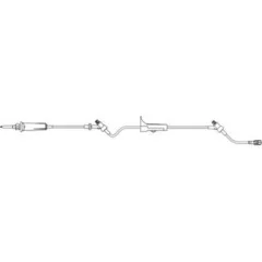B. Braun Primary IV Administration Set Caresite 15 Drops / mL Drip Rate 84 Inch Tubing 2 Ports, 50/CS