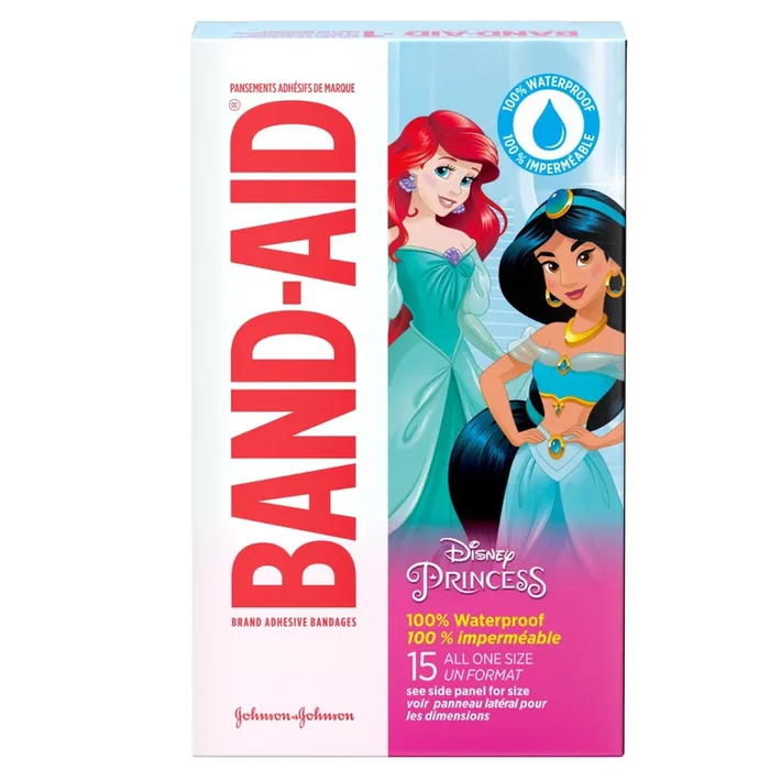 BAND-AID Brand Adhesive Bandages featuring Disney Princesses WATERPROOF