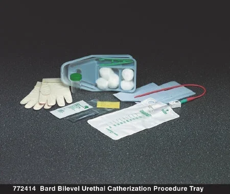 Bard Bard Bilevel Intermittent Catheter Tray Urethral 15 Fr. Without Balloon Red Rubber – 772414