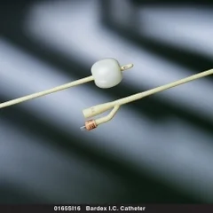Bard Medical Foley Catheter Bardex I.C. 2-Way Standard Tip 3 cc Balloon 8 Fr. Silver Hydrogel Coated Latex