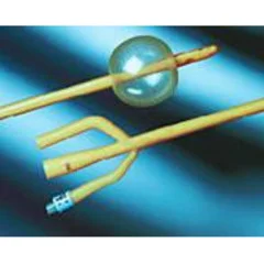 Bard Medical Foley Catheter Bardex Lubricath 3-Way Standard Tip 30 cc Balloon 16 Fr. Latex