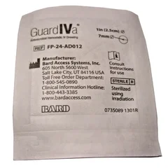 Bard Medical Hemostatic IV Dressing GuardIVa® 1 Disk with 7.0 mm Center Hole Sponge Chlorhexidine Sterile, 10/BX - Image 2