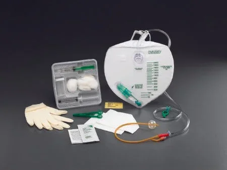 Bard Medical Indwelling Catheter Tray Lubricath Foley 16 Fr. 5 cc Balloon Latex