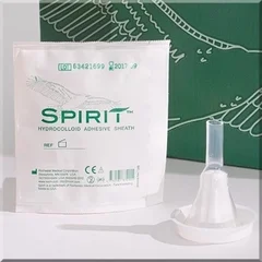 Bard Medical Male External Catheter Spirit™2 Self-Adhesive Band Hydrocolloid Silicone Large, 100/CS