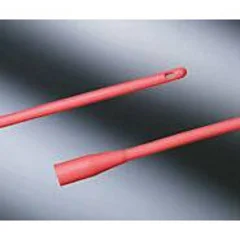 Bard Medical Urethral Catheter Bard Robinson / Nelaton Tip Red Rubber 18 Fr. 16 Inch