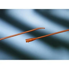 Bard Medical Urethral Catheter Bardia Coude Tip Red Rubber 12 Fr. 16, 100 EA/CS