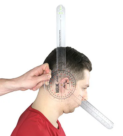 Baseline Plastic Absolute+Axis Goniometer – HiRes 360 Degree Head – 12 inch Arms, 25-pack – 12-1025HR-25