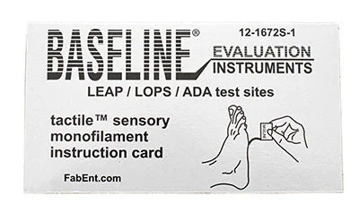 Baseline Tactile Monofilament – ADA/LEAP/LOPS – Disposable w/sleeve – 5.07 – 10 gram – 1 ea. – 12-1672S-1