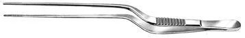 Bausch & Lomb Bausch+Lomb Dressing Forceps Gruenwald 8 Inch Stainless Steel NonSterile Bayonet Handle Straight Serrated Tips – N2862