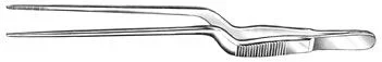 Bausch & Lomb Bausch+Lomb Nasal Dressing Forceps Lucae 6-5/16 Inch Stainless Steel NonSterile Bayonet Handle Straight Serrated Tips – N2858