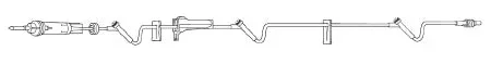 Baxter Administration Set 60 Drops / mL Drip Rate 106 Inch Tubing 3 Ports – 2C6546