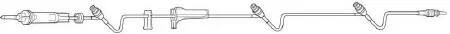 Baxter Clearlink Administration Set 10 Drops / mL Drip Rate 110 Inch Tubing 3 Ports – 2C8537