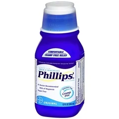 Bayer Laxative Phillips’® Milk of Magnesia Original Flavor Liquid 12 oz. 400 mg / 5 mL Strength Magnesium Hydroxide