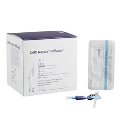 BD Closed IV Catheter Nexiva Diffusics 22 Gauge 1 Inch Without Safety, 20 EA/BX