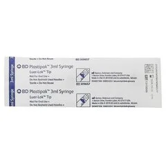 BD General Purpose Syringe Luer-Lok™ 3 mL Blister Pack Luer Lock Tip Without Safety, 200 EA/BX - Image 2