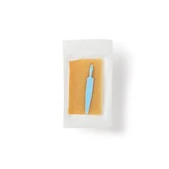BD Impregnated Scrub Brush E-Z Scrub Polyethylene Bristles / Sponge Blue, 300 EA/CS - Image 3