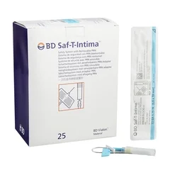 BD Peripheral Catheter System Saf-T-Intima® 22 Gauge 3/4 Retracting Needle, 25 EA/BX