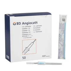 BD Peripheral IV Catheter Angiocath 22 Gauge 1 Inch Without Safety