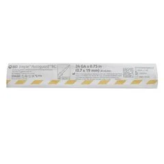 BD Peripheral IV Catheter Insyte Autoguard BC 24 Gauge 0.75 Button Retracting Safety Needle, 200 EA/CS - Image 2