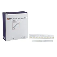 BD Peripheral IV Catheter Insyte Autoguard BC 24 Gauge 0.75 Button Retracting Safety Needle, 200 EA/CS