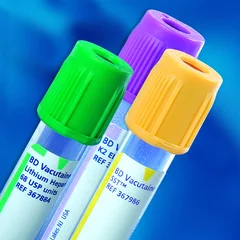 BD Vacutainer Plus Venous Blood Collection Tube Glucose Determination Sodium Fluoride / Na2 EDTA Additive 13 x 75 mm 2 mL Gray Hemogard Closure Plastic Tube, 1000 EA/CS