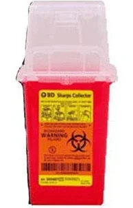 Becton Dickinson 1.5 Qt Nestable Sharps Container, 9″ X 4.5″ X 4″