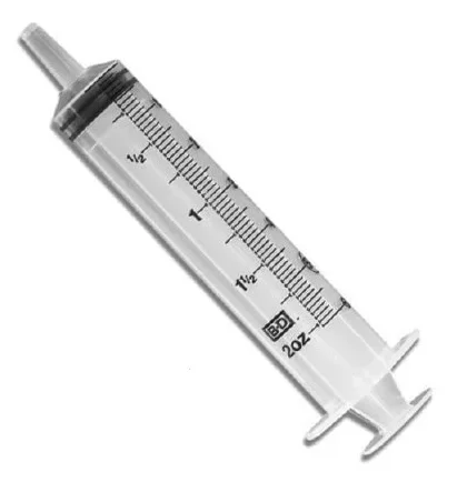 Becton Dickinson BD General Purpose Syringe 60 mL Blister Pack Luer Slip Tip Without Safety – 309654