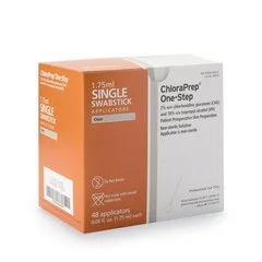 Becton Dickinson Prep Solution ChloraPrep One-Step 1.75 mL Applicator 2% / 70% Strength CHG (Chlorhexidine Gluconate) / Isopropyl Alcohol, 480 EA/CS - Image 3