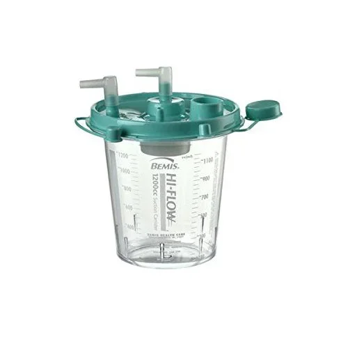 Bemis Healthcare Hi-Flow Suction Canister 1200 mL Pour Lid – 480410
