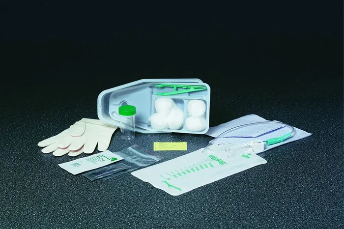 Bi-Level Tray with 16Fr Plastic Catheter and Preattached 1000mL Collection Bag – Case of 20