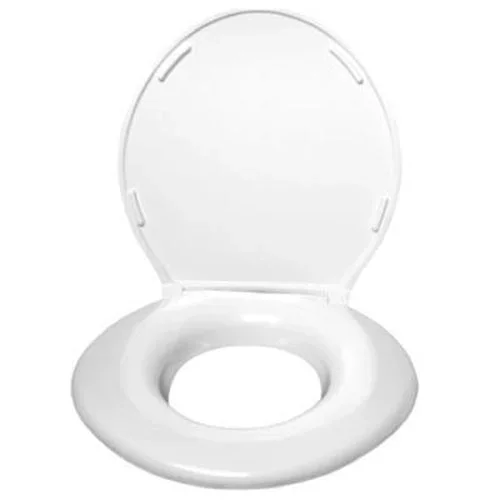 Big John Standard Closed Front Raised Toilet Seat with Cover