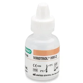 Bio-Rad Laboratories Virotrol Unassayed Control HIV-2 Single Level, Class C 1 X 5 mL – 00105C