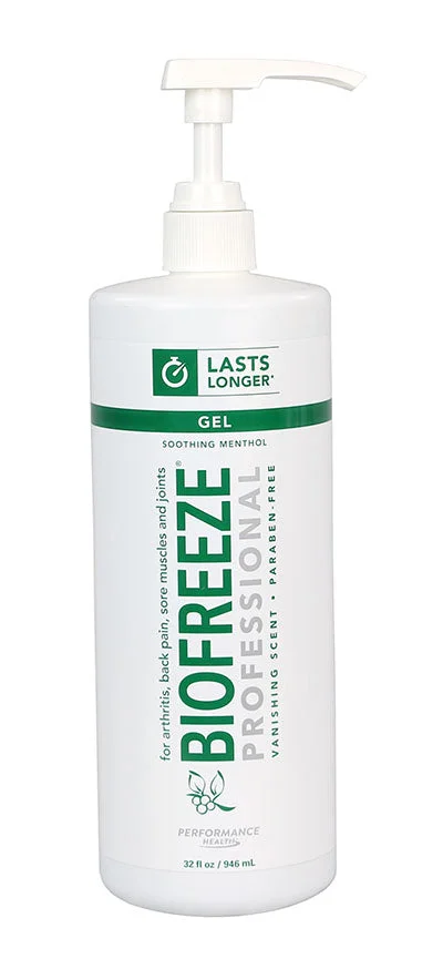 Biofreeze Professional Colorless Gel, 32 oz Pump, each – 11-1034-1