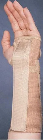 Bird & Cronin Independence Wrist Brace Removable Palmar Stay Cotton / Elastic Left Hand Beige 2X-Small – 8145730