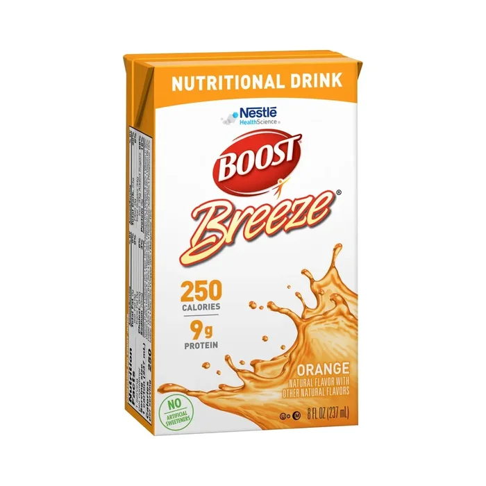 Boost Breeze® Orange Oral Supplement, 8 oz. Carton, 24 per Case