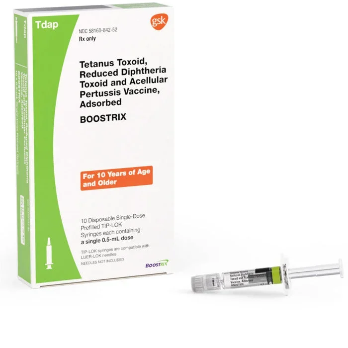 Boostrix DPT Vaccine Prefilled Syringes 0.5 mL x 10/Box GSK Vaccine for Adults & Children (RX) **Refrigerated