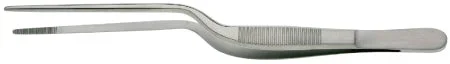 BR Surgical BR Surgical Dressing Forceps Lucae 6-1/4 Inch Surgical Grade Stainless Steel NonSterile NonLocking Bayonet Handle Straight Serrated Tips – BR44-20616