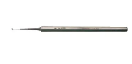 BR Surgical BR Surgical Excavator Curette 5 Inch Length Single-ended Solid Handle 1.5 mm Tip Straight Fenestrated Round Cup Tip – BR74-41002